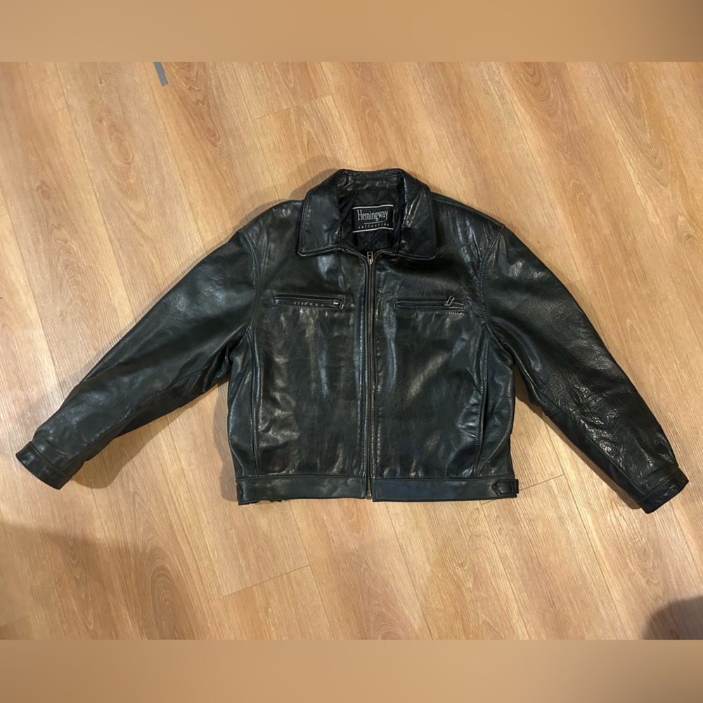 Vintage Black Leather Jacket
